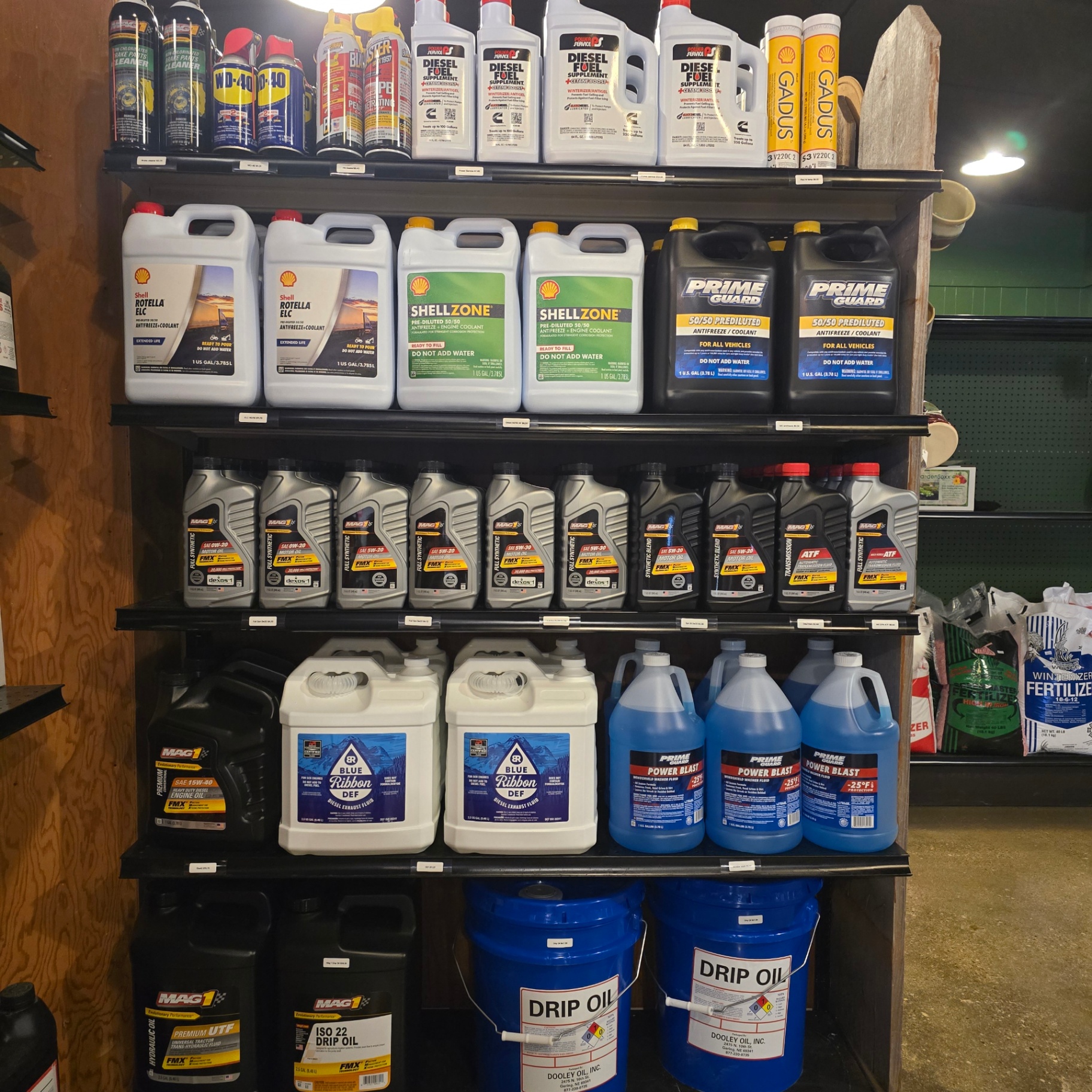 Dooley Oil, Inc. — Automotive fluids, lubricants & shop supplies — motor oil, DEF, antifreeze, grease and more. Available in everything from quarts to drums and totes — call The Depot for pricing.